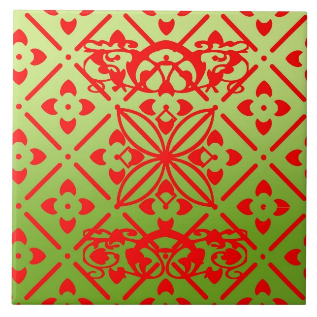 Bärnstenmönster Trivet! Kakelplatta (Framsidan)