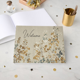 Bärnstensäng floral gästböcker