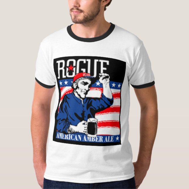 Bärnstensfärgad ölT-tröja för amerikan T-shirt (Framsida)