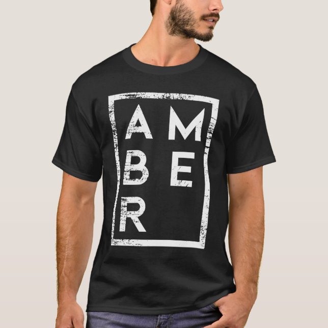 Bärnstensminimalism T Shirt (Framsida)