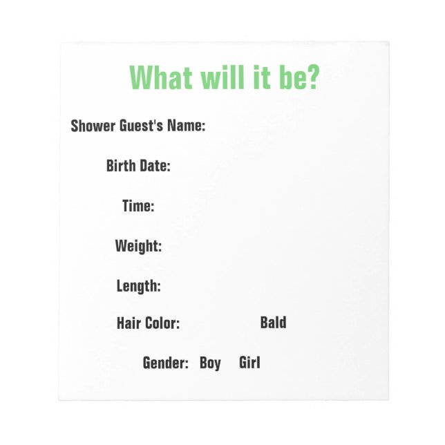 Barnstödraster Anteckningsblock (Framsida)