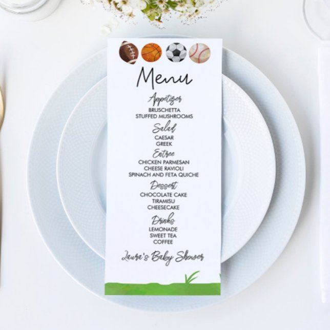 Barnstödsmatta för sportboll meny (Skapare uppladdad)