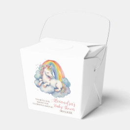 Barnstödsprogram för Baby Unicorn Girls Baby Showe Presentaskar