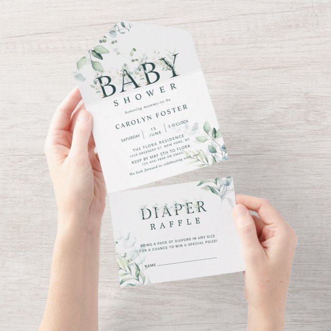 Barnstödsprogram för botaniska Brev | Diaper Raffl (Avrivbar del)