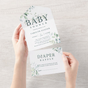 Barnstödsprogram för botaniska Brev Diaper Raffl