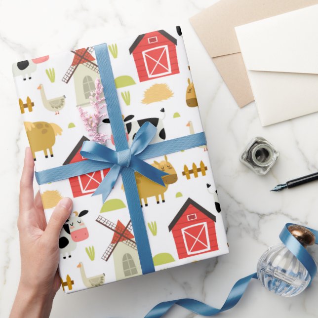 Barnstödsprogram för gårdsuppfödning presentpapper (Gifting)