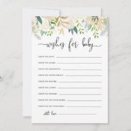 Barnstödsprogram för peonies Guld Glitter Baby Öns Inbjudningar