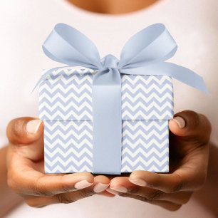 Barnstödsprogram för Periwinkle & White Chevron Ra Presentpapper
