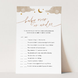 Barnstödsspel för baby över eller under Twinkle St