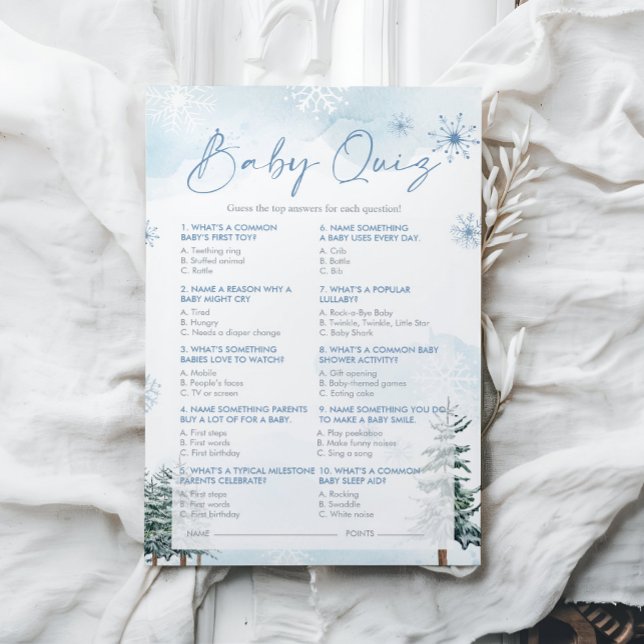 Barnstödsspel för baby Quiz Baby Shower (Skapare uppladdad)