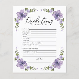 Barnstödsspel för lila Wildblomförutsägelse