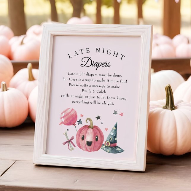 Barnstödsspel i Halloween "Late Nattes" Poster (Skapare uppladdad)