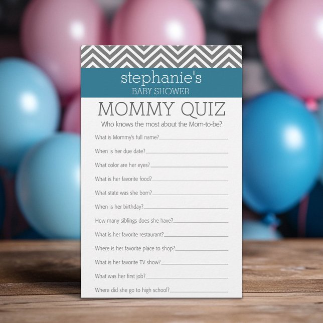 Barnstödsspel - som vet vilken Mamma som är bäst (Custom Baby Shower Games)