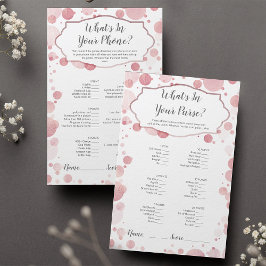 Barnstödsspel | Vad finns i din Mobil/plånbok?