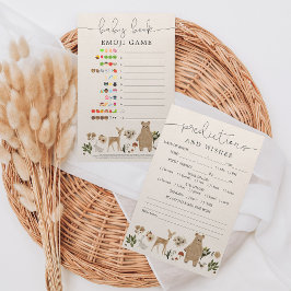 Barnstödsspel vid dubbla Emoji Predictions Baby Sh