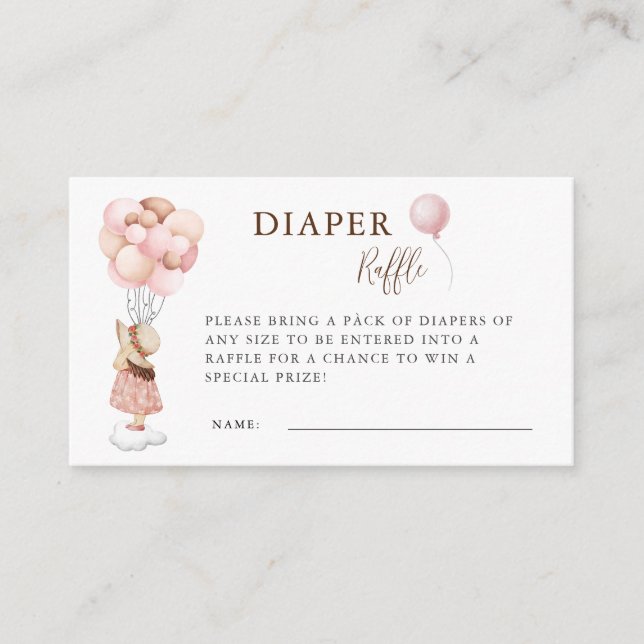 Barnstölder från Ballon Diaper Raffle Tilläggskort (Framsida)