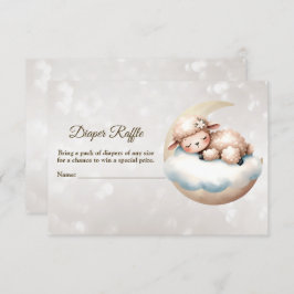 Barnstölder Sleeping Baby djur Diaper Raffle Tilläggskort