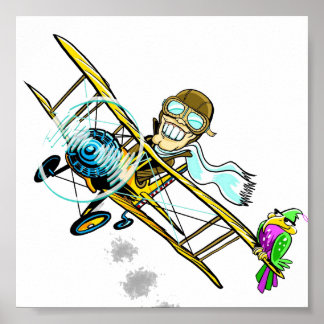 Barnstormer Bob och Bird Poster