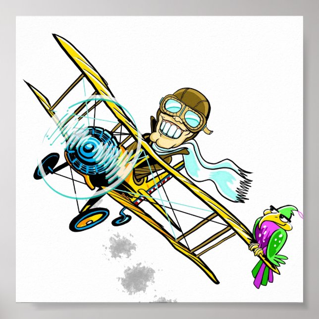 Barnstormer Bob och Bird Poster (Framsidan)