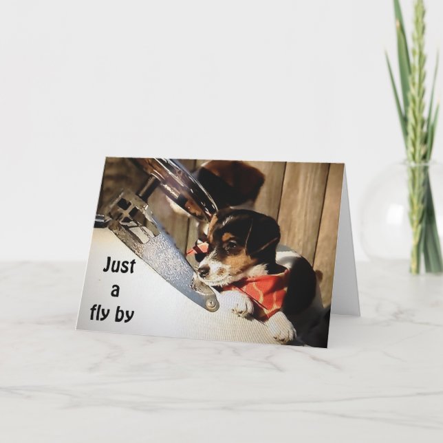 BARNSTORMING RUSSELL TERRIORS SAY LYCKLIG 40:e Kort (Framsida)