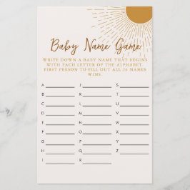 Barnstöten här kommer från Son Namn-spelet