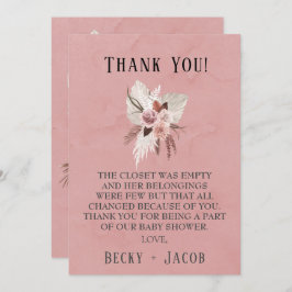 Barnstötningsprogram för barn i den tropiska Blomm Tack Kort