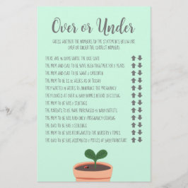 Barnstötspel över eller under flygare flygblad