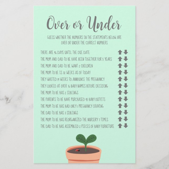 Barnstötspel över eller under flygare flygblad (Framsidan)