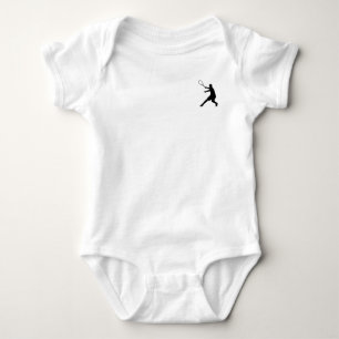 Barntennis kläder med liten logotyp av en spelare t shirt