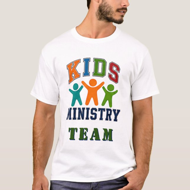 🧸 Barntjänstteam Typografi 👕 T Shirt (Framsida)