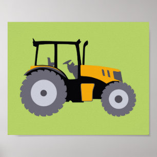 Barntraktorutskrift Poster