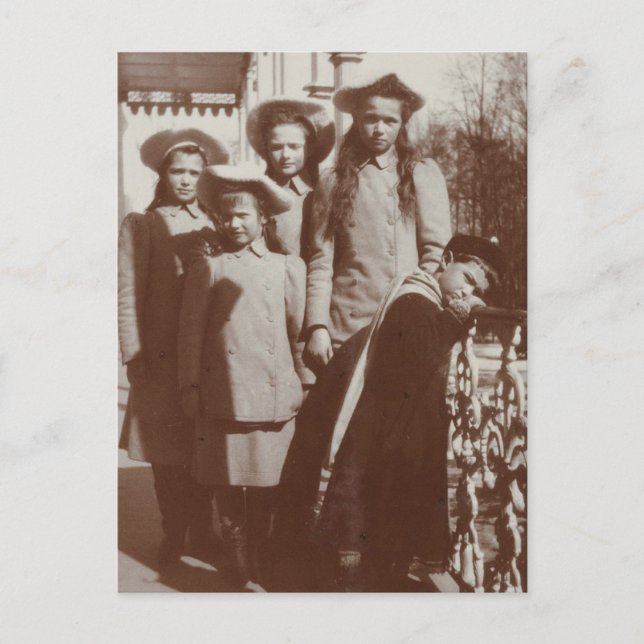 Barntsar i Ryssland, Romanov, OTMA, Alexis Vykort (Framsida)