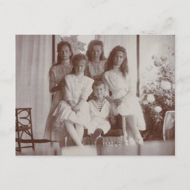 Barntsar i Ryssland, Romanov, OTMA, Alexis Vykort (Framsida)