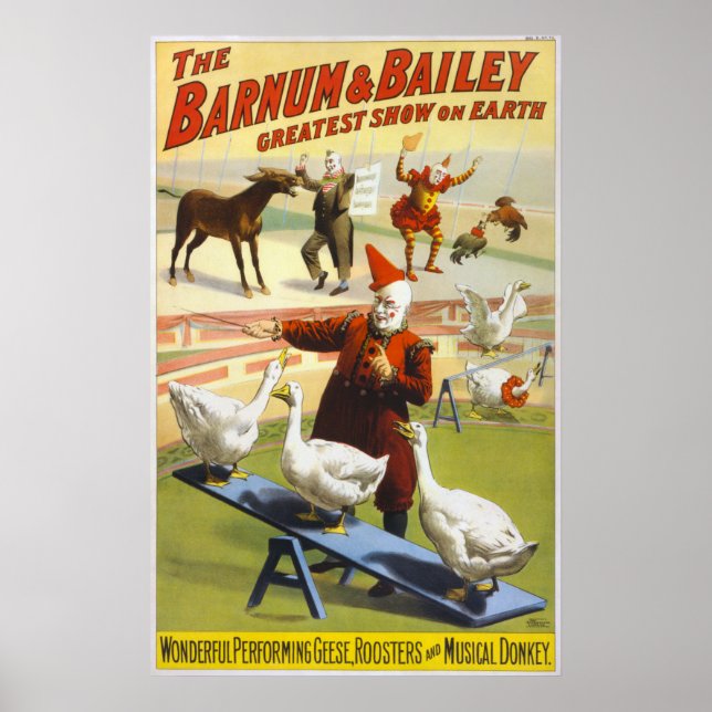 Barnum & Bailey Circus - Circa 1900 Poster (Framsidan)