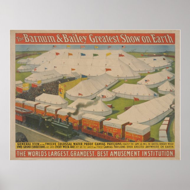 Barnum & Bailey Circus Poster (Framsidan)