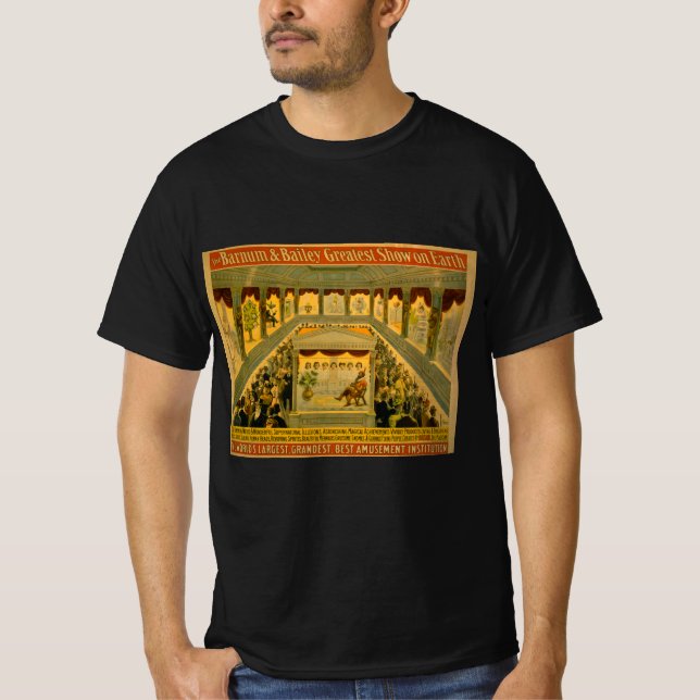 Barnum & Bailey Magic Show Poster T Shirt (Framsida)