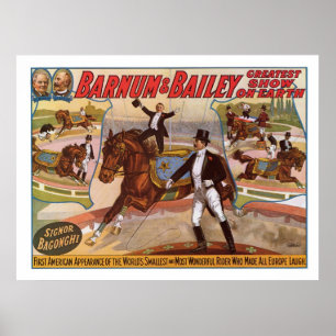 Barnum & Bailey Smallest Rider Advertisement Poster