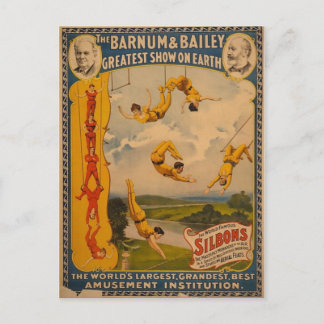 Barnum & Bailey/Trapeze Artists Vykort