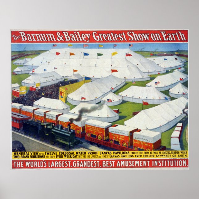 Barnum & Bailey underbarare föreställningen på jor Poster (Framsidan)