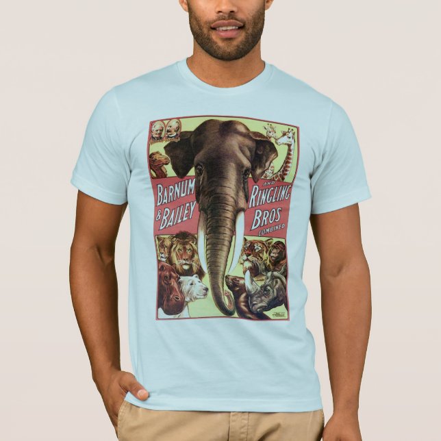 Barnum & borggård och Ringling kombinerade Bros - T-shirt (Framsida)