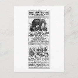 Barnum & London 9 United Shows Ad Vykort