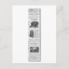 Barnum & London Moral Shows Ad Vykort