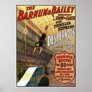Barnum och Bailey Desperado's Leap for Life Poster