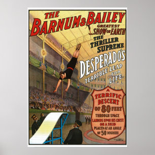 Barnum och Bailey Desperado's Leap for Life Poster