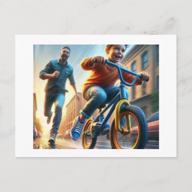 Barnundervisning i Bike, vykort (Framsida)