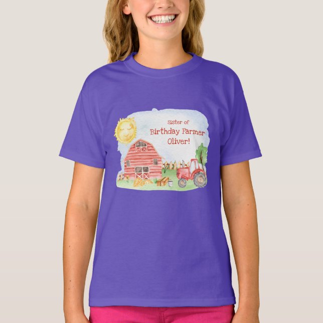 Barnuppfödare Födelsedagsfest Matchande familjesys T Shirt (Framsida)