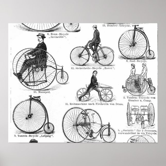 barnvagn med hög rullcykel poster (Framsidan)