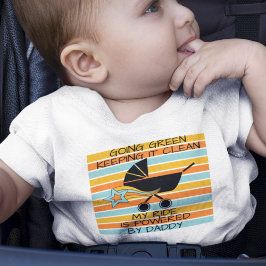 Barnvagnssilhuett för Going Green Baby T Shirt