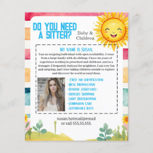 Barnvakt flyer