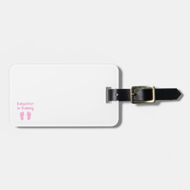 Barnvakt i utbildning bagagebricka (Horisontell Framsida)